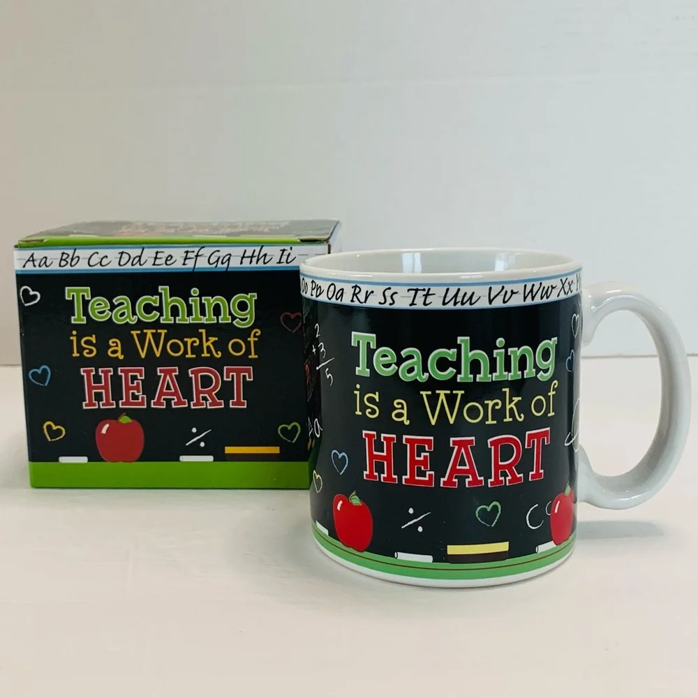 Teaching Is A Work of Heart Mug NIB